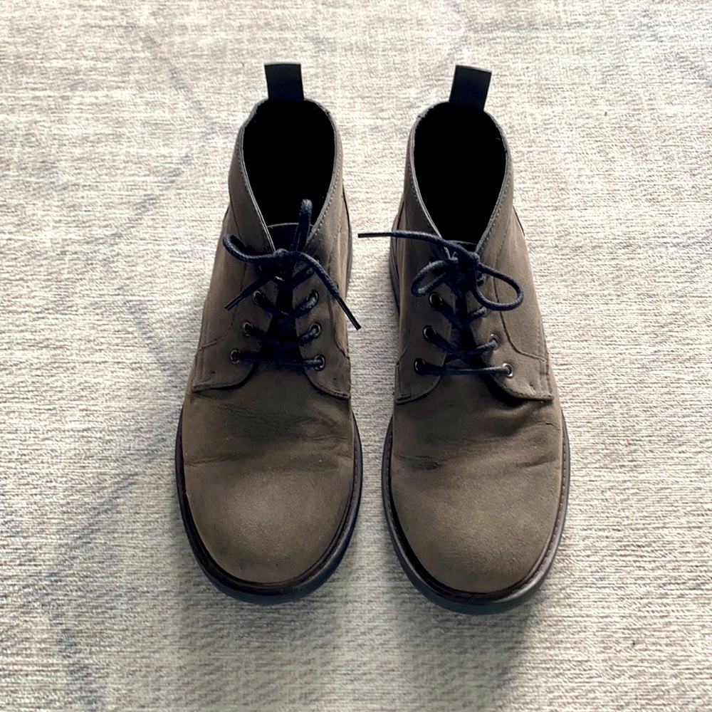 Mens Alfani Greige Suede Casual Boots